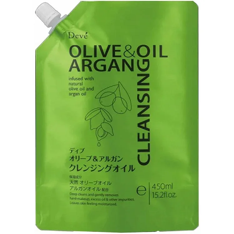 【単品8個セット】ディブ オリーブ&アルガン クレンジングオイル 詰替 熊野油脂(代引不可)【送料無料】