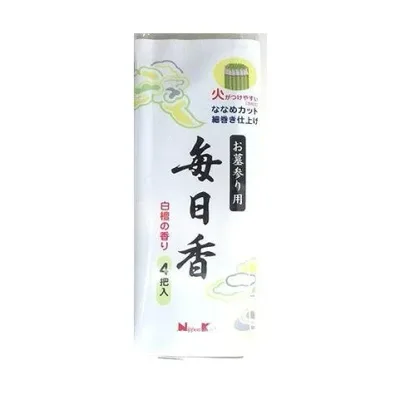 【単品6個セット】 お墓参り用毎日香4把入 株式会社日本香堂(代引不可)