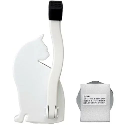 スマイルキッズ ドアストッパーねこ ホワイト AKS-05WB-WH 安全用品(代引不可)