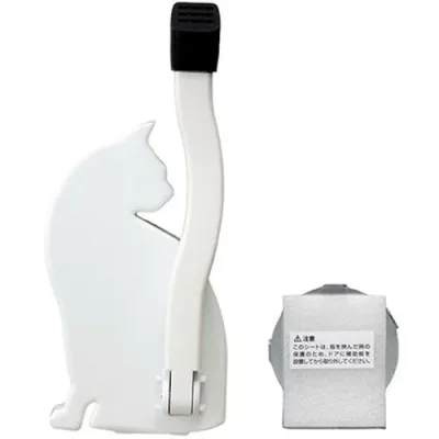 スマイルキッズ ドアストッパーねこ ホワイト AKS-05WB-WH 安全用品(代引不可)