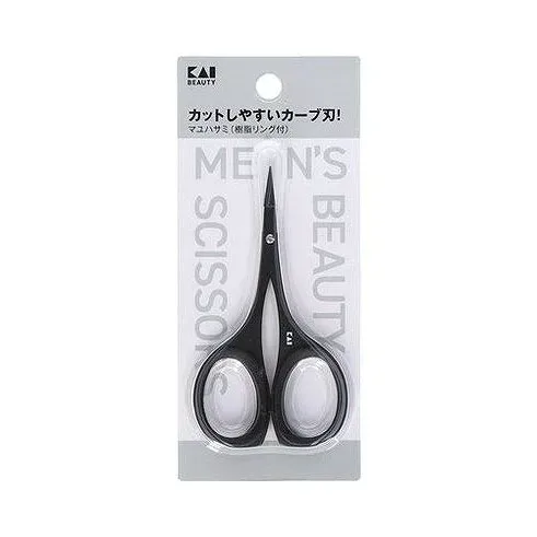 【単品6個セット】 KQ1837 マユハサミ 樹脂リング付 チタンブラック 貝印(代引不可)【メール便配送】【送料無料】