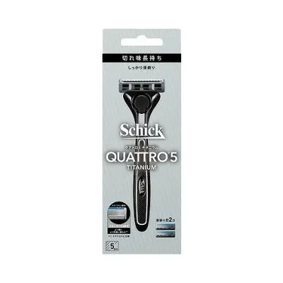 【単品12個セット】 クアトロ5チタニウム ホルダー 刃付き+替刃1コ シック・ジャパン(代引不可)【送料無料】
