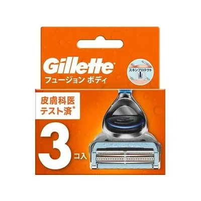 【単品20個セット】 ジレットフュージョンボディ替刃3B P&Gジャパン(代引不可)【送料無料】