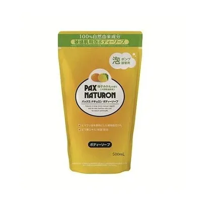 【単品3個セット】 太陽油脂 パックスナチュロンボディソープ柚子みかんの香り詰替用(代引不可)【送料無料】