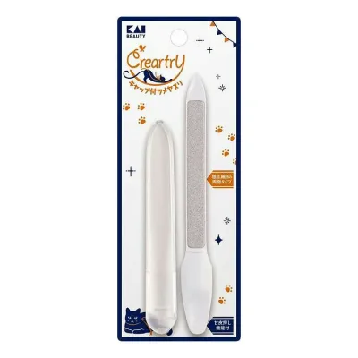 【単品2個セット】 HC4006 クレアートリー キャップ付ツメヤスリ 貝印(代引不可)【送料無料】