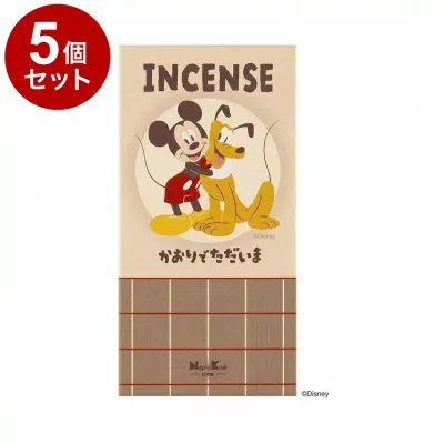 【単品5個セット】 ディズニー インセンス かおりでただいま 日本香堂【送料無料】