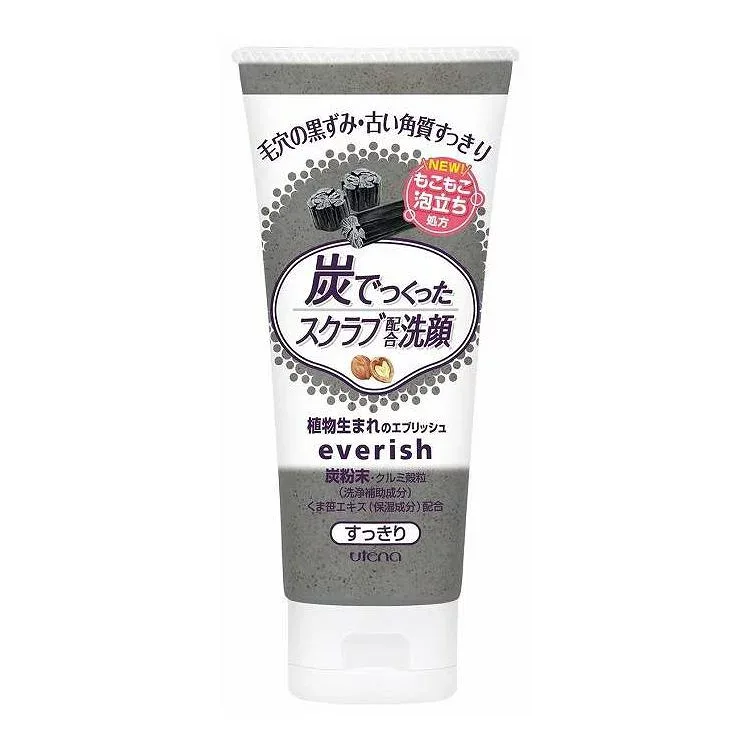 【単品2個セット】 ウテナ エブリッシュ 炭スクラブ洗顔(代引不可)
