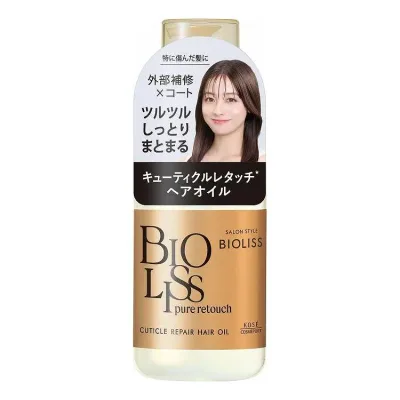 【単品3個セット】 コーセーコスメポート サロンスタイル ビオリス ピュアレタッチ キューティクルリペア ヘアオイル 80mL(代引不可)【送料無料】