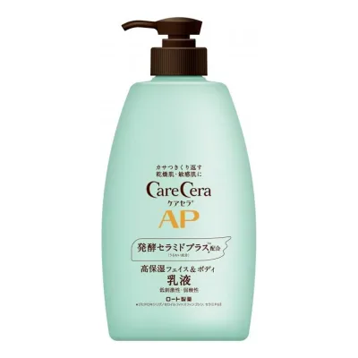 ケアセラ CareCera APフェイス&ボディ乳液 大容量本体 400ml セラミドプラス×7種の天然型セラミド配合 ロート製薬【送料無料】