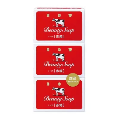 【単品7個セット】 カウブランド 赤箱 3コパック 牛乳石鹸共進社 85G(代引不可)【送料無料】