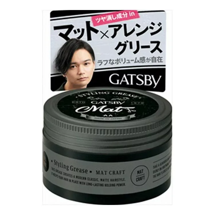 【単品12個セット】 マンダム ギャツビー スタイリンググリース マットクラフト 100G(代引不可)【送料無料】