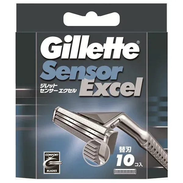 【単品1個セット】P&G(ジレット) ジレット センサーエクセル 替刃 10個 カミソリ 男性用 替刃(代引不可)【メール便(ゆうパケット)】【送料無料】
