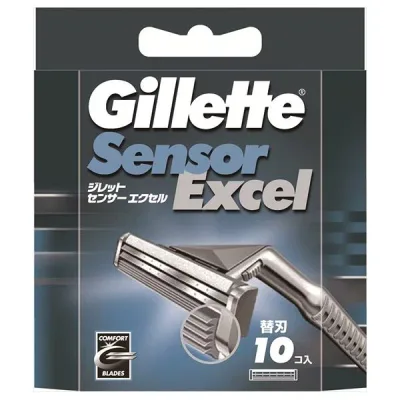 【単品1個セット】P&G(ジレット) ジレット センサーエクセル 替刃 10個 カミソリ 男性用 替刃(代引不可)【メール便(ゆうパケット)】【送料無料】