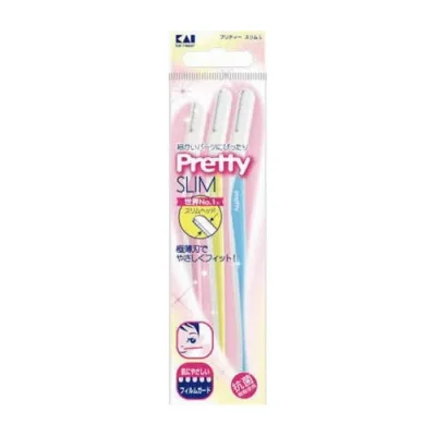 【単品6個セット】貝印 GA0006 Pretty プリティースリムL 3本入 日用品 日用消耗品 雑貨品(代引不可)【メール便(ゆうパケット)】