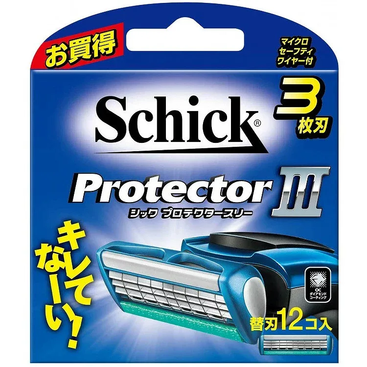 【単品12個セット】プロテクタースリー替刃 12個(バラ不可) シック・ジャパン(代引不可)【送料無料】