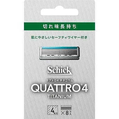 【単品12個セット】クアトロ4チタニウム替刃(8コ入) シック・ジャパン(代引不可)【送料無料】