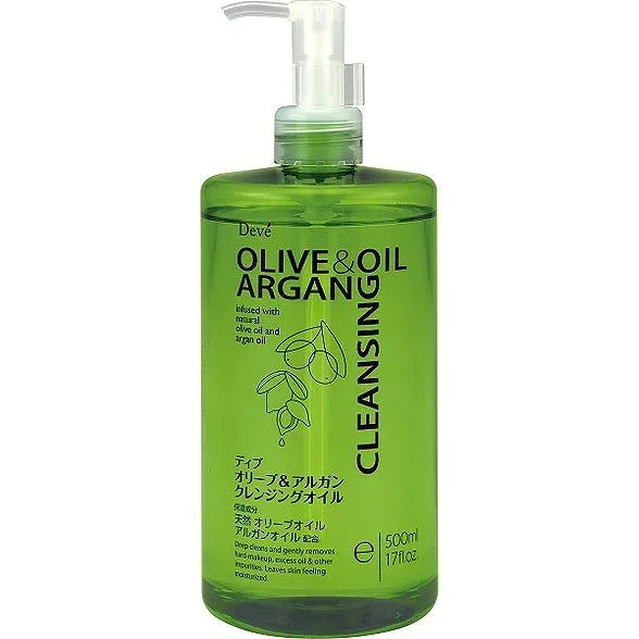 【単品6個セット】ディブ オリーブ&アルガン クレンジングオイル 500ml 熊野油脂(代引不可)【送料無料】