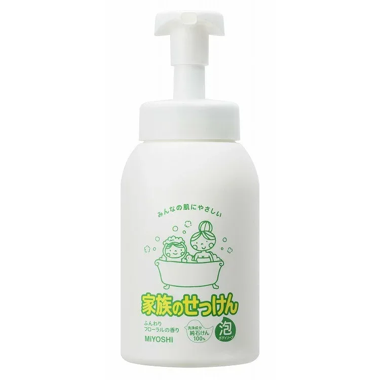 【単品16個セット】家族のせっけん泡ボディソープ 600ml ミヨシ石鹸(代引不可)【送料無料】