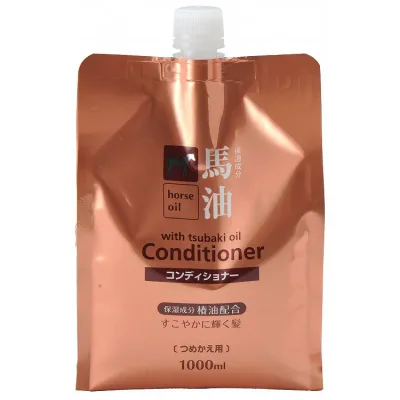 【単品16個セット】馬油コンディショナー詰替1000ml (株)コスメステーシヨン(代引不可)【送料無料】