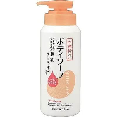 【単品2個セット】四季折々 豆乳イソフラボン ボディソープ 熊野油脂(代引不可)