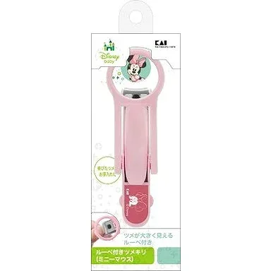 【単品7個セット】ルーペ付きツメキリ(ミニーマウス) KK1488 貝印(美粧)(代引不可)【送料無料】