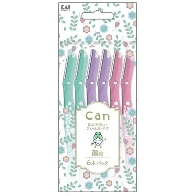 【単品15個セット】GA0117 キャンバブル フェイスL 6本入 貝印(代引不可)【送料無料】