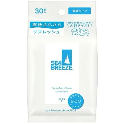 【単品12個セット】シーブリーズ フェイス&ボディシート N 無香料 ファイントゥデイ(代引不可)【送料無料】