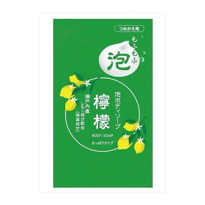 【単品7個セット】 泡ボディソープレモン詰替用480ML ロケット石鹸株式会社(代引不可)