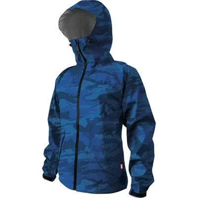 カジメイク ストレッチシールドジャケット ブルーカモ 3L 7570453L 保護具 作業服 雨具(代引不可)【送料無料】