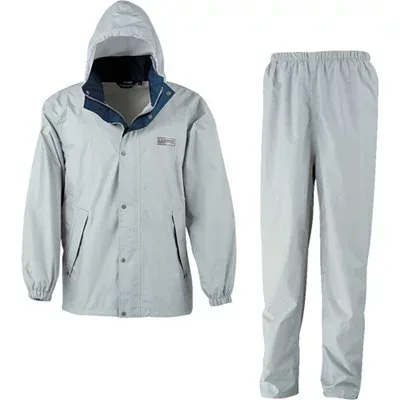 カジメイク エントラントレインスーツ2 シルバー 4L 7250714L 保護具 作業服 雨具(代引不可)【送料無料】