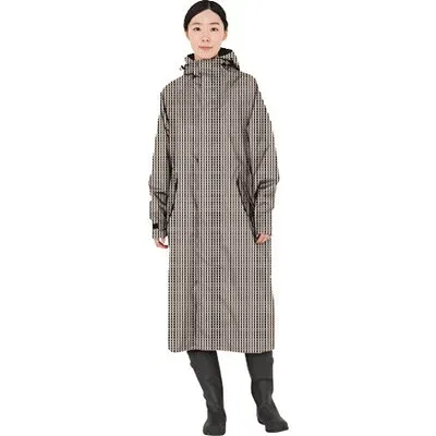 カジメイク 7440 サイクルモードレインコート ギンガム M 744077M 保護具 作業服 雨具(代引不可)【送料無料】