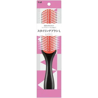 貝印 SS スタイリングブラシL レッド #000HL0002(代引不可)