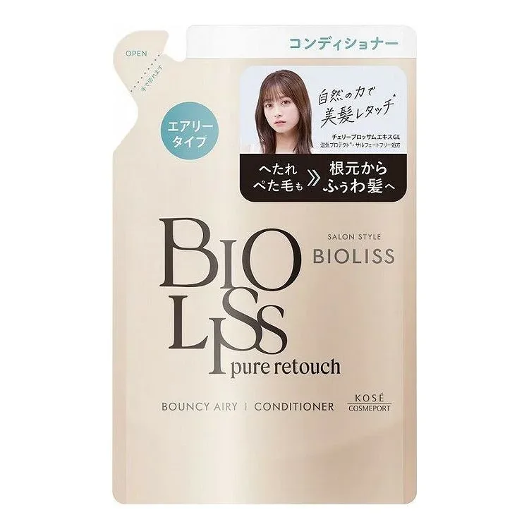 【単品4個セット】 サロンスタイル ビオリス ピュアレタッチ ぺたふぅわ ヘアコンディショナー つめかえ(代引不可)【送料無料】