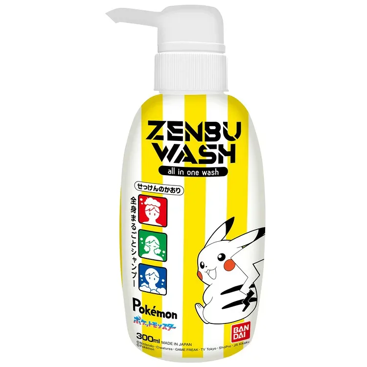 【単品6個セット】 ZENBUWASH ポケットモンスター バンダイ シャンプー(代引不可)【送料無料】