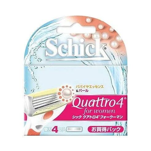 クアトロ4フォーウーマン替刃 4コ入 シック・ジャパン(代引不可)【メール便配送】【送料無料】