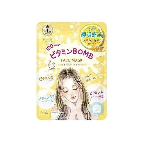 【単品2個セット】 クリアターン ビタミンBOMBマスク コーセーコスメポート(代引不可)