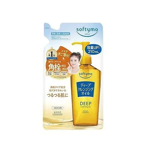 【単品5個セット】 ソフティモ ディープクレンジングオイル つめかえ 210ML コーセーコスメポート(代引不可)【送料無料】
