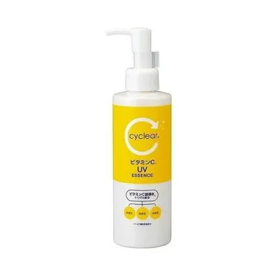 【単品7個セット】 熊野油脂 cyclear ビタミンC ライトアップ UVエッセンス ポンプ UV トーンアップ(代引不可)【送料無料】