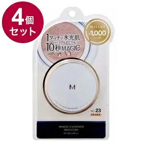 【単品4個セット】 MISSHA ミシャ M クッションファンデーション モイスチャー No.23 自然な肌色 ファンデーション ベースメイク メイク 化粧直し ツヤ感 化粧下地 日焼け止め 美容液【送料無料】