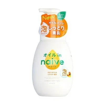 【単品7個セット】 ナイーブ 泡で出てくるボディソープ オイルイン ポンプ本体 600ML クラシエホームプロダクツ販売(代引不可)【送料無料】