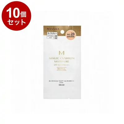 【単品10個セット】MISSHA ミシャ M クッションファンデーション モイスチャー レフィル NO.23 15g コスメ 化粧品 話題 韓国 韓国コスメ【送料無料】