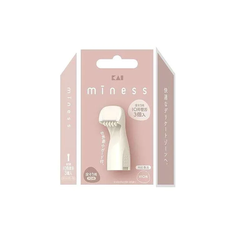 【単品18個セット】 GA0150 miness IO用替刃3個入 VIOデリケートゾーン用 貝印(代引不可)【送料無料】
