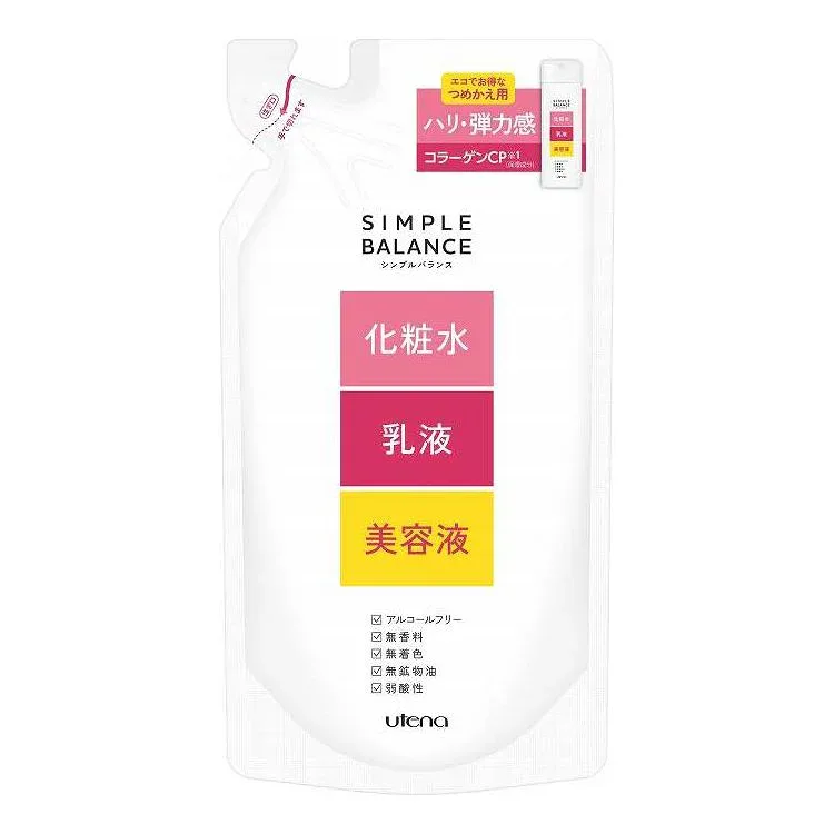 【単品4個セット】 ウテナ シンプルバランス ハリつやローション つめかえ用(代引不可)【送料無料】
