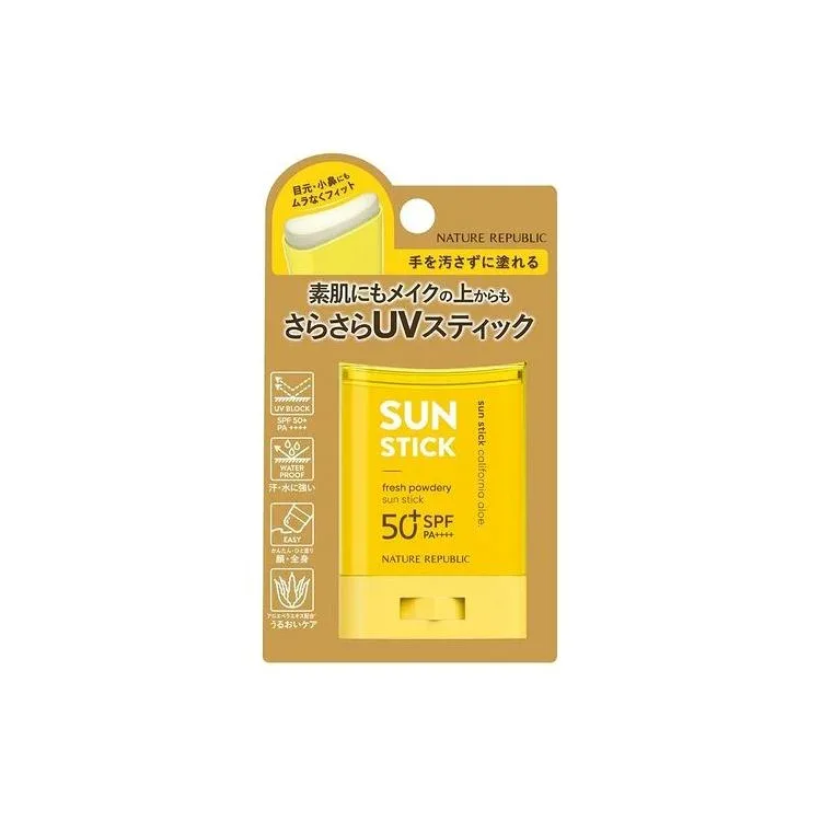 ネイチャーリパブリック パウダリーUV アロエスティック 日焼け止め ステイックUV 顔・全身用 SPF50+ PA++++ NATURE REPUBLIC 韓国コスメ