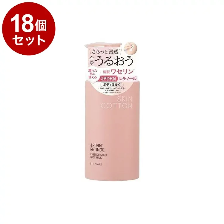 【単品18個セット】 スキンコットン エッセンスショットボディミルク 300ml 乾燥 保湿 フローラルブーケ PDRN レチノール【送料無料】