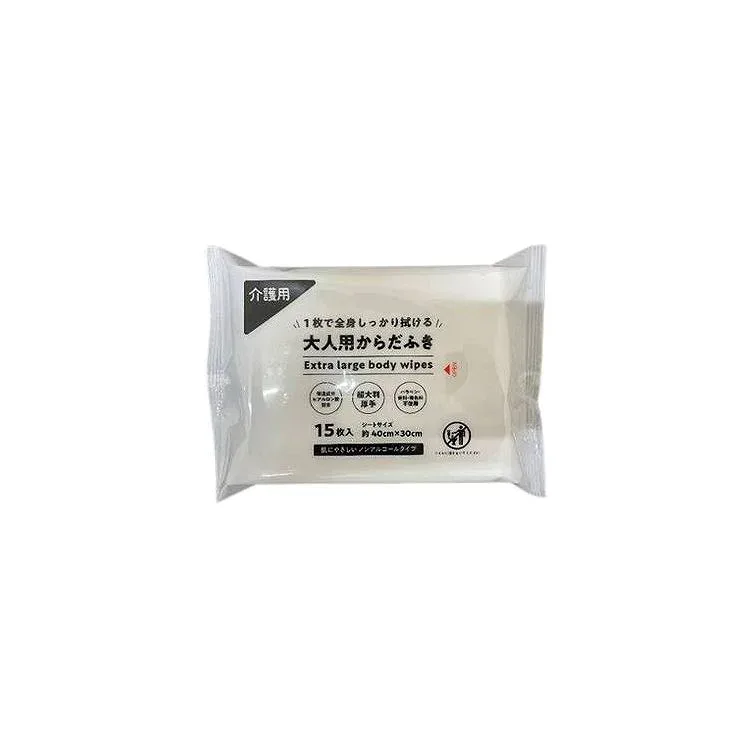 【単品18個セット】 ペーパーテック 超大判 大人用からだふき15枚(代引不可)【送料無料】