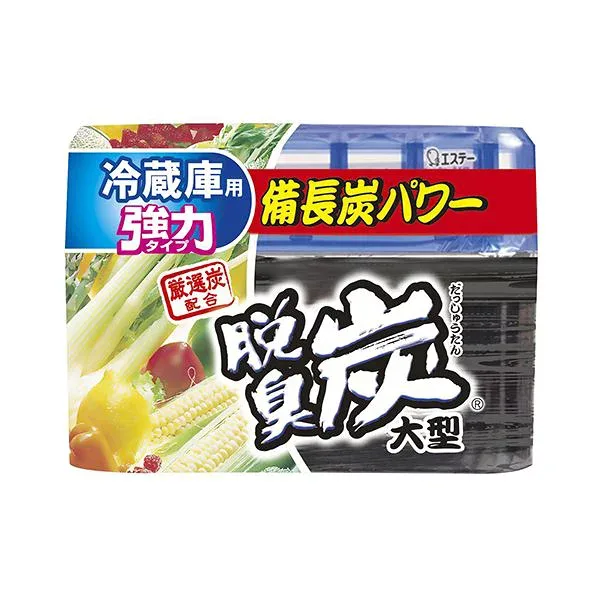 (まとめ) エステー 脱臭炭 冷蔵庫用大型 240g 1セット(3個) 【×3セット】