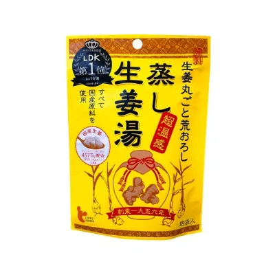 【10個セット】 イトク食品 蒸し生姜湯 4P 16gX4袋(代引不可)【送料無料】