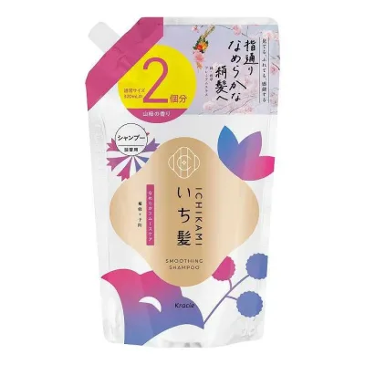 【単品3個セット】 いち髪 なめらかスムースケア シャンプー 詰替用2回分 クラシエホームプロダクツ販売 640ml(代引不可)【送料無料】