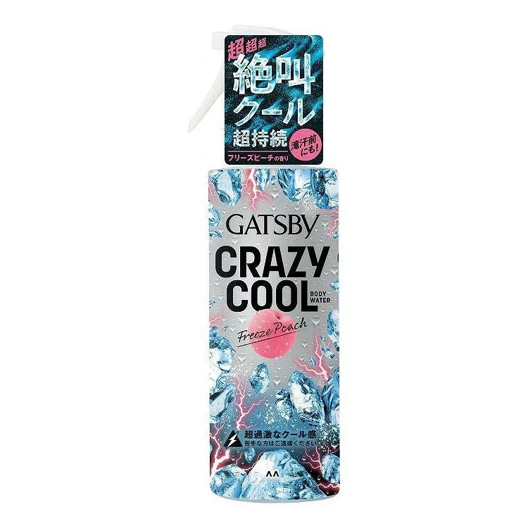 【単品15個セット】 ギャツビー クレイジークール ボディウォーター フリーズピーチ マンダム 150mL(代引不可)【送料無料】